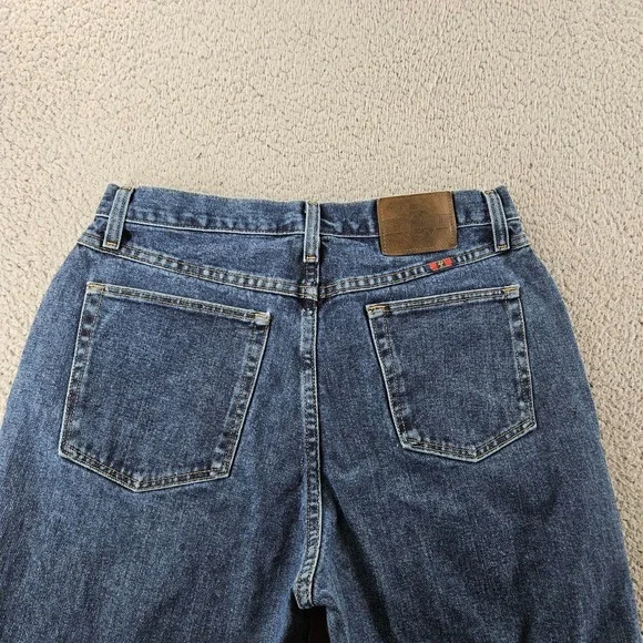 Wrangler Jeans Womens 14 Blue Denim High Rise Straight Leg Western Cowgirl - Picture 12 of 16